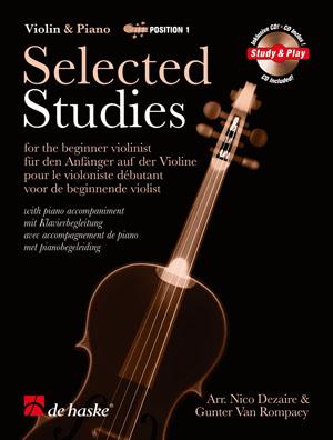 Selected Studies - For the beginner violinist with piano accompanimen - pro housle